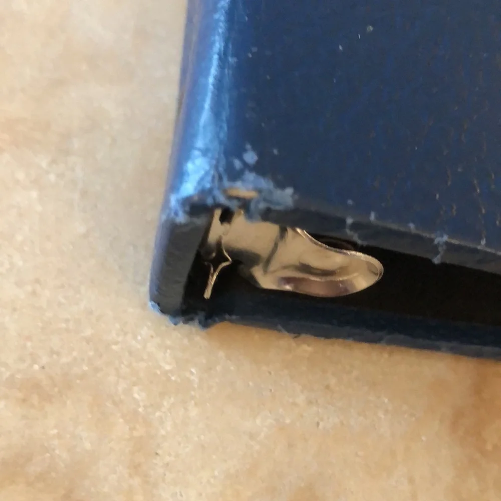 DELUXE CHECKBOOK COVER • NAVY BLUE • 11.5” x 8.75”